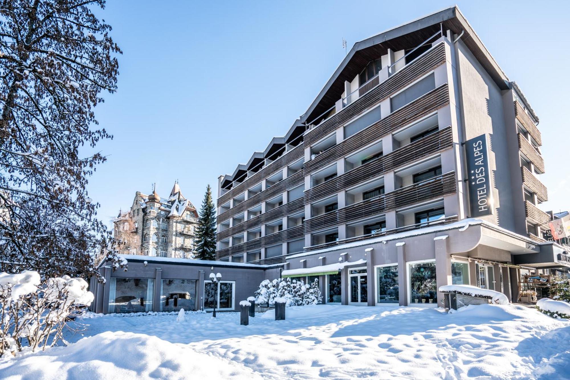 Studio Im Hotel Des Alpes Flims Zewnętrze zdjęcie